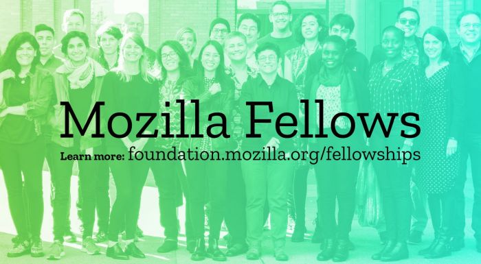 Mozilla Fellowship Program for Tech + Society Strategists